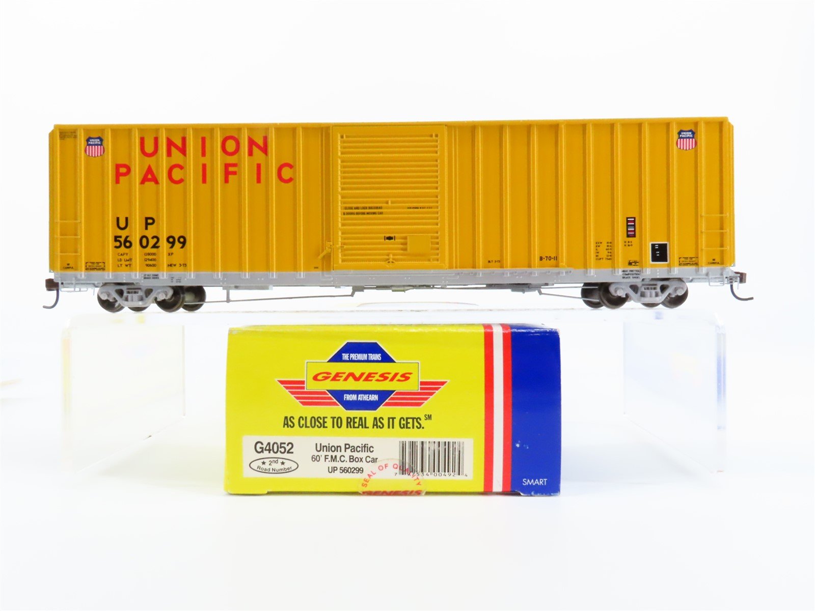 HO Scale Athearn Genesis G4052 UP Union Pacific 60' Single Door Box Car #560299