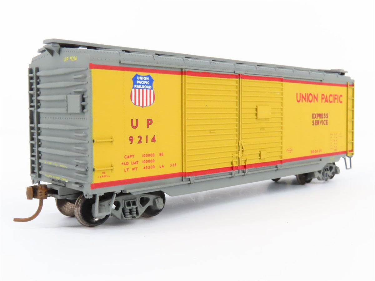 HO Scale Athearn UP Union Pacific Railroad 40&#39; Double Door Box Car #9214 Custom