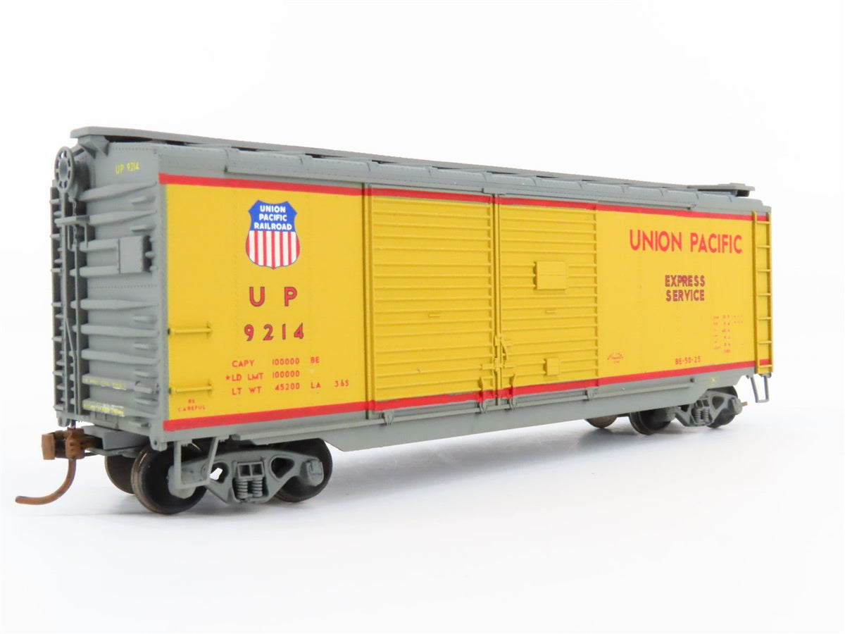 HO Scale Athearn UP Union Pacific Railroad 40&#39; Double Door Box Car #9214 Custom