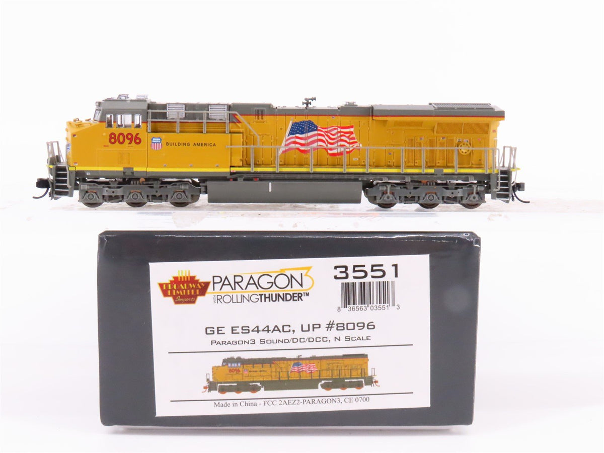 N Scale Broadway Limited BLI 3551 UP Railway ES44AC Diesel #8096 w/ DCC &amp; Sound