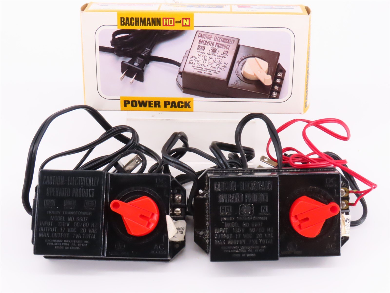Lot of 2 Bachmann 44207 DC Power Transformer For Model Trains