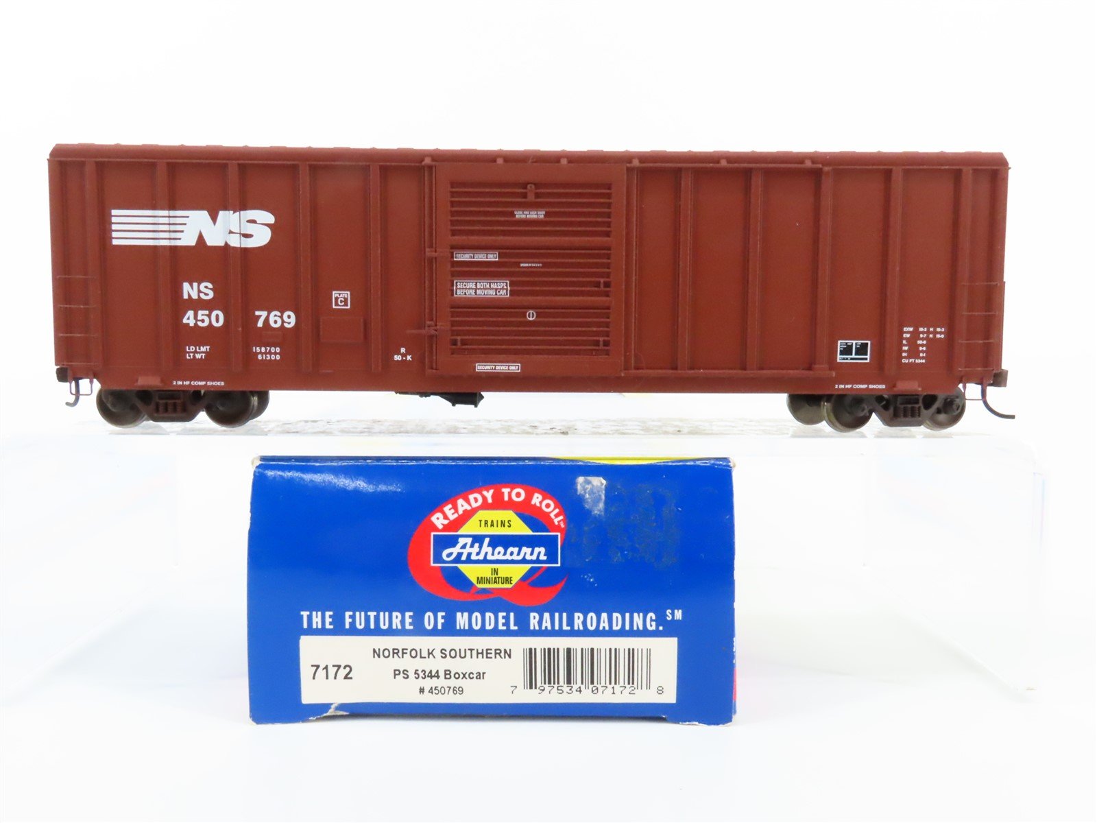 HO Scale Athearn 7172 NS Norfolk Southern Railroad Single Door Box Car #450769