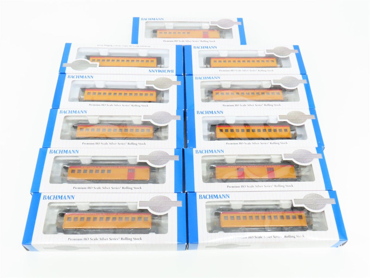 Lot of 11 HO Bachmann Silver W&amp;ARR Western &amp; Atlantic Old Time Passenger Cars