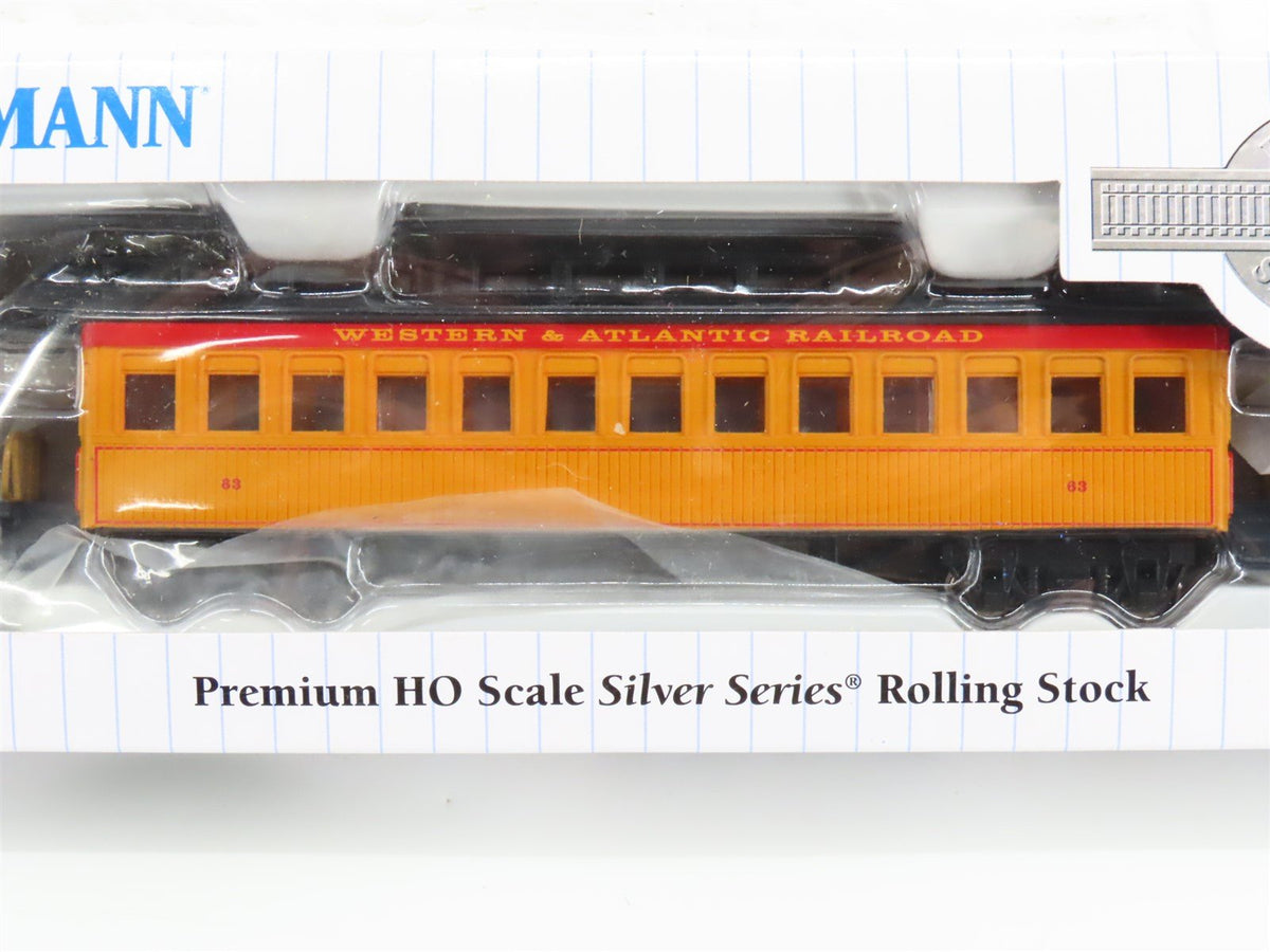 Lot of 11 HO Bachmann Silver W&amp;ARR Western &amp; Atlantic Old Time Passenger Cars