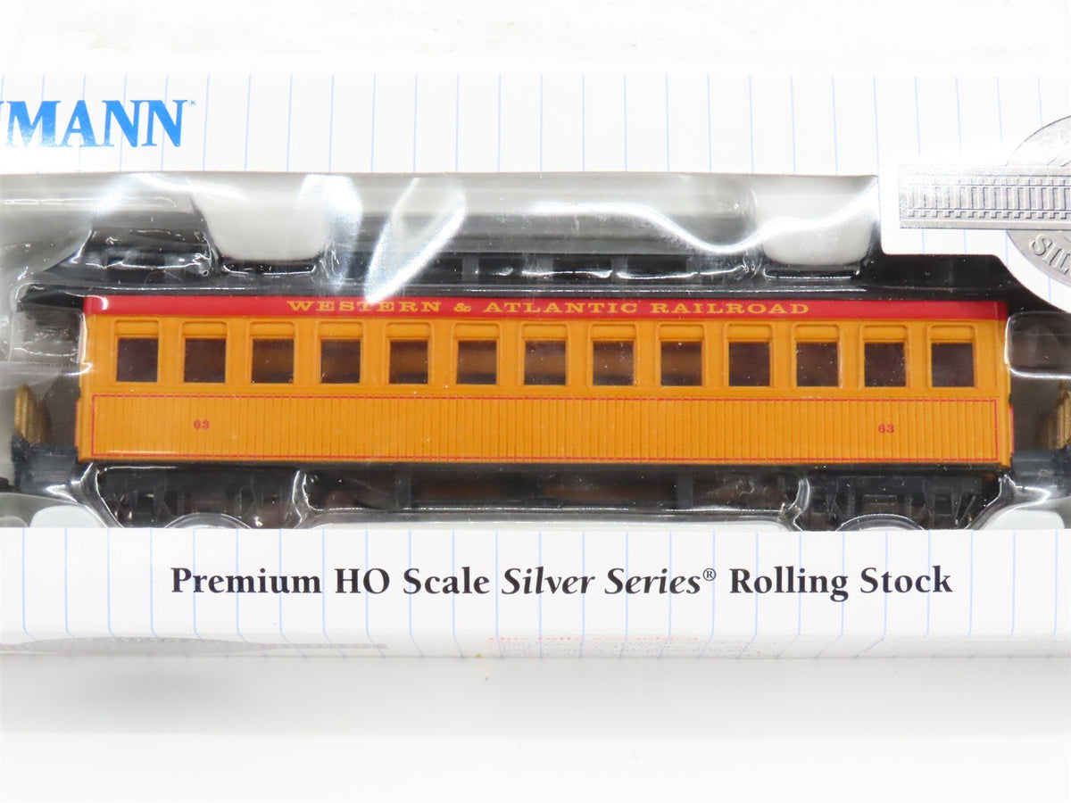 Lot of 11 HO Bachmann Silver W&amp;ARR Western &amp; Atlantic Old Time Passenger Cars