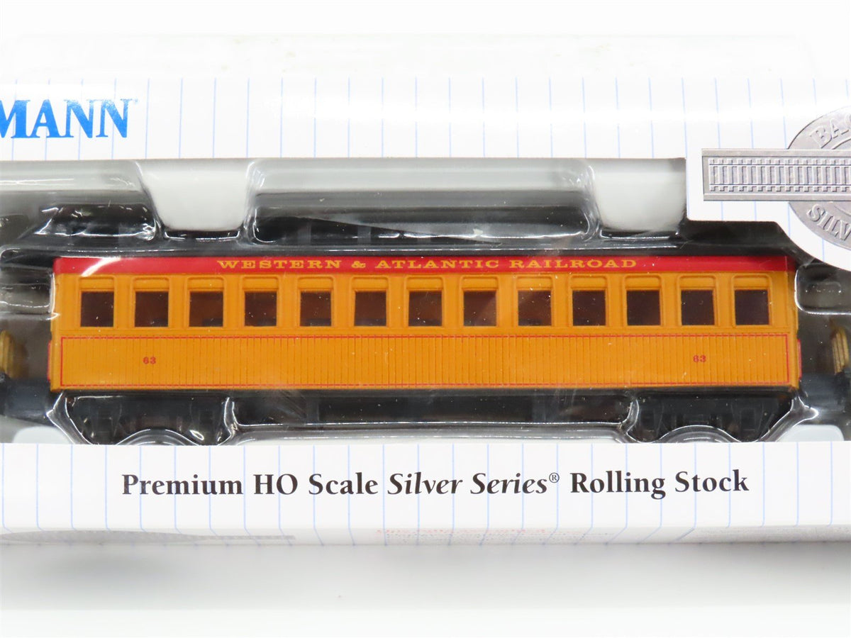 Lot of 11 HO Bachmann Silver W&amp;ARR Western &amp; Atlantic Old Time Passenger Cars