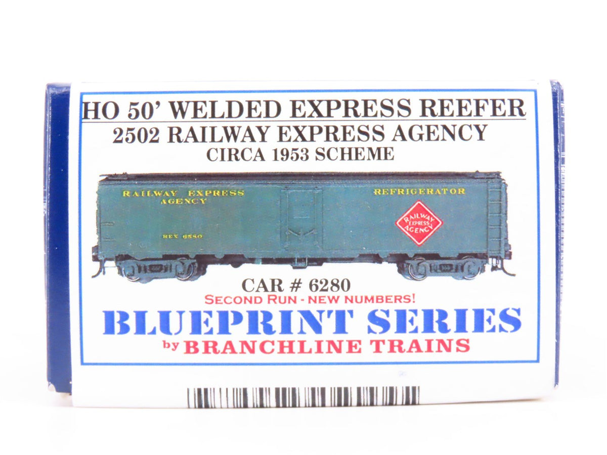 HO Branchline Blueprint Kit #2502 REX Railway Express Agency 50&#39; Reefer #6280