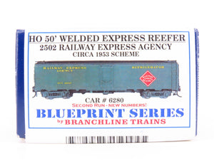 HO Branchline Blueprint Kit #2502 REX Railway Express Agency 50' Reefer #6280