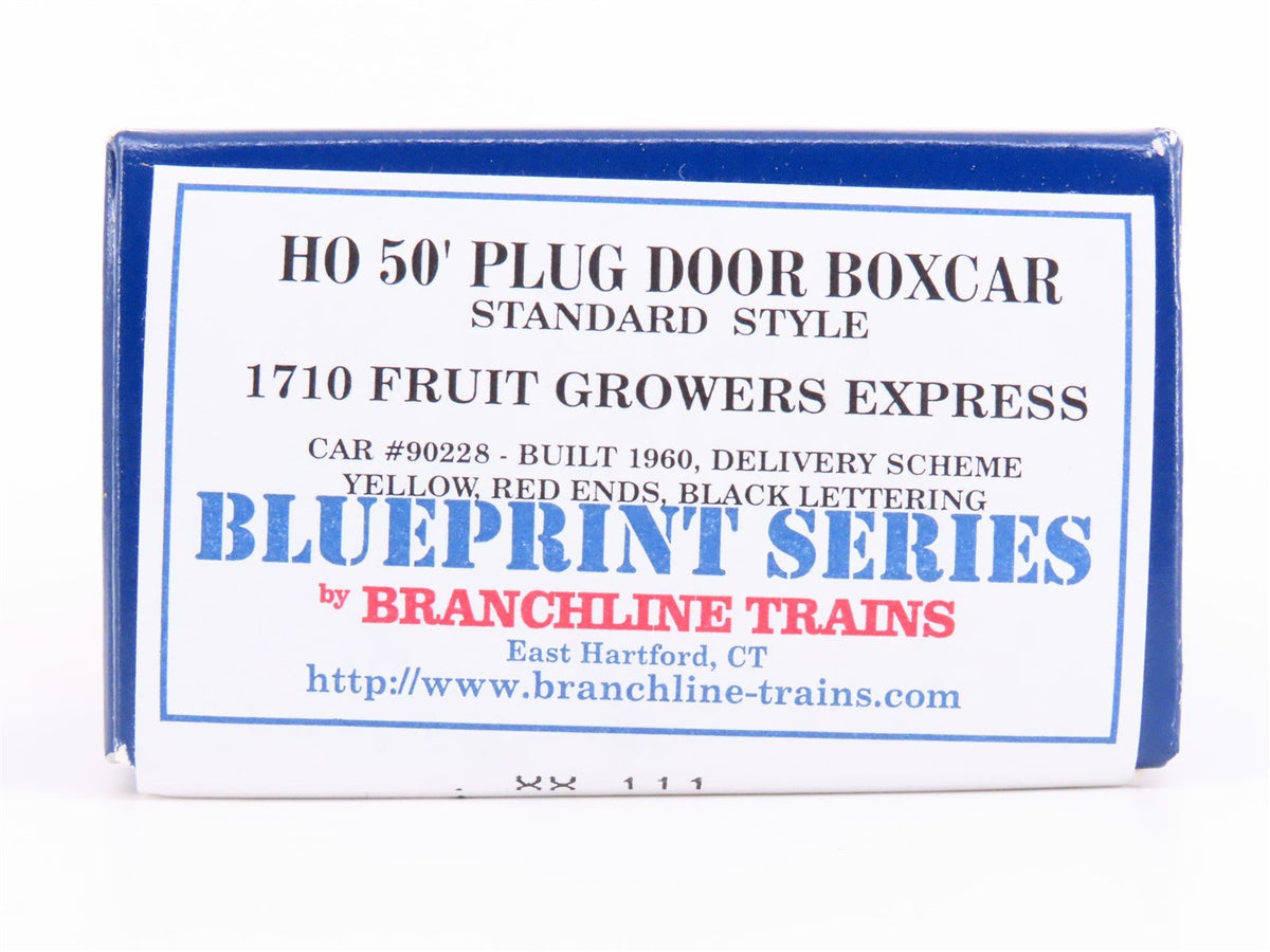 HO Branchline Blueprint Kit #1710 RBNX Fruit Growers Express 50&#39; Box Car #90228