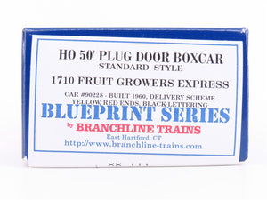 HO Branchline Blueprint Kit #1710 RBNX Fruit Growers Express 50' Box Car #90228