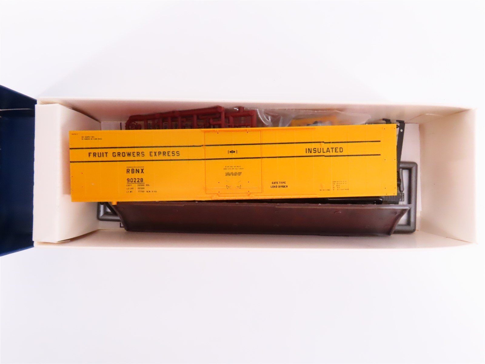 HO Branchline Blueprint Kit #1710 RBNX Fruit Growers Express 50' Box Car #90228