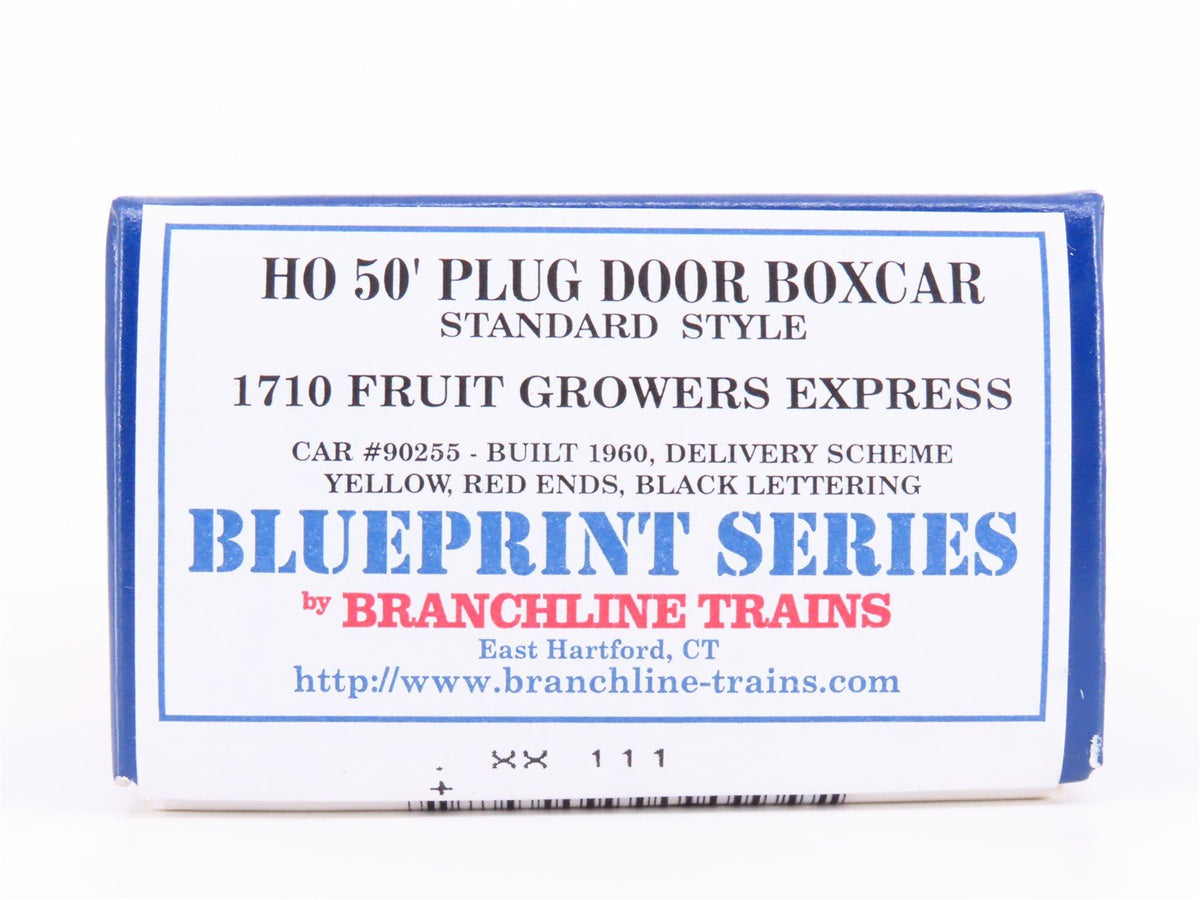 HO Branchline Blueprint Kit #1710 RBNX Fruit Growers Express 50&#39; Box Car #90255