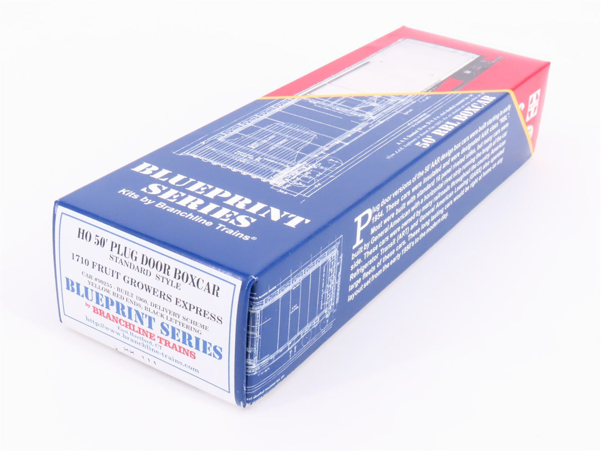 HO Branchline Blueprint Kit #1710 RBNX Fruit Growers Express 50&#39; Box Car #90255