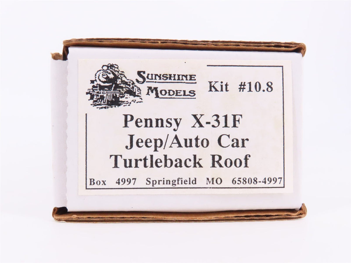 HO Sunshine Models Kit #10.8 PRR Pennsy X-31F Jeep/Auto Box Car Turtleback Roof