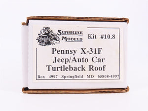 HO Sunshine Models Kit #10.8 PRR Pennsy X-31F Jeep/Auto Box Car Turtleback Roof