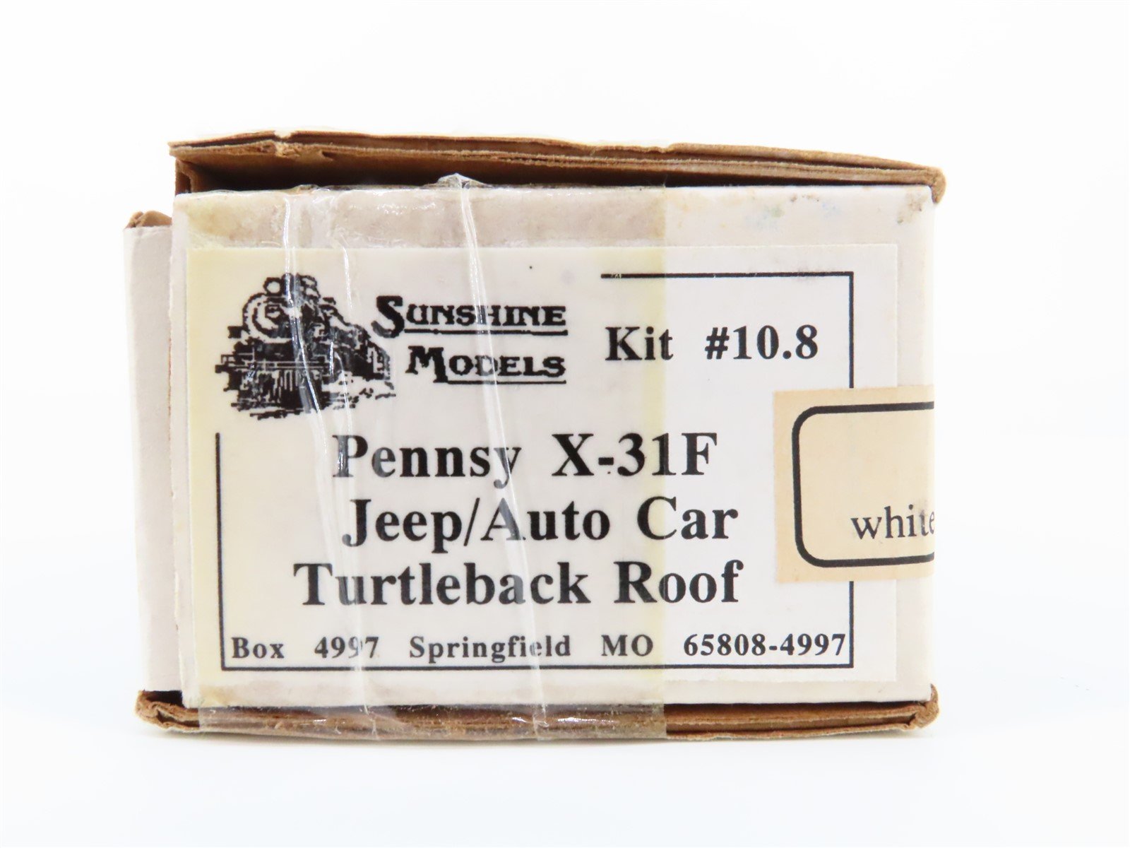 HO Sunshine Models Kit #10.8 PRR Pennsy X-31F Jeep/Auto Box Car Turtleback Roof