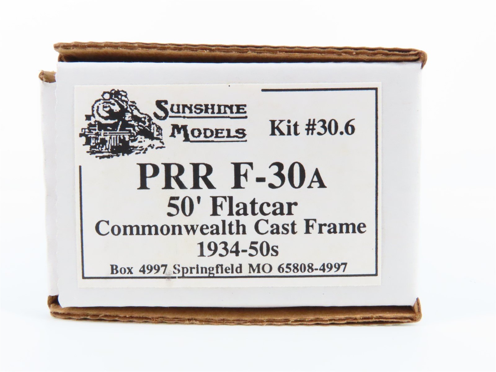HO Scale Sunshine Models Resin Kit #30.6 PRR Pennsylvania F-30A 50' Flat Car