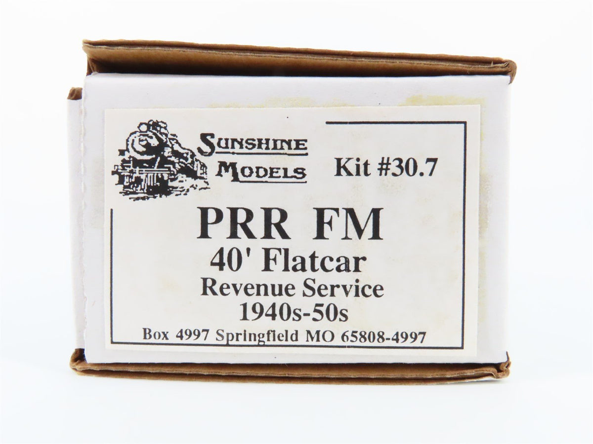 HO Scale Sunshine Models Resin Kit #30.7 PRR Pennsylvania FM 40&#39; Flat Car