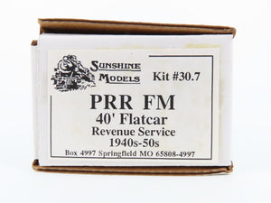 HO Scale Sunshine Models Resin Kit #30.7 PRR Pennsylvania FM 40' Flat Car