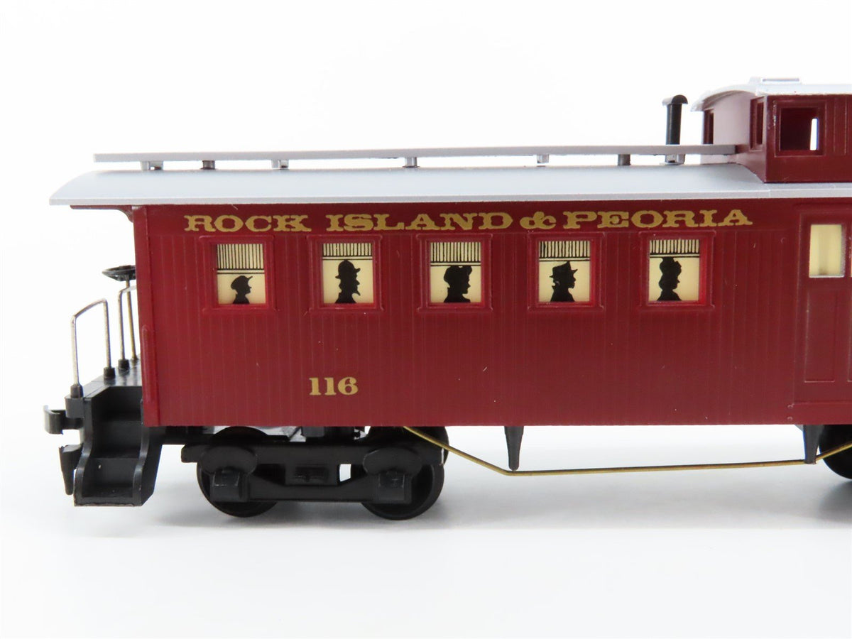 HO Scale Mantua RI&amp;P Rock Island &amp; Peoria Old-Time Offset Cupola Caboose #116