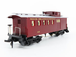 HO Scale Mantua RI&P Rock Island & Peoria Old-Time Offset Cupola Caboose #116