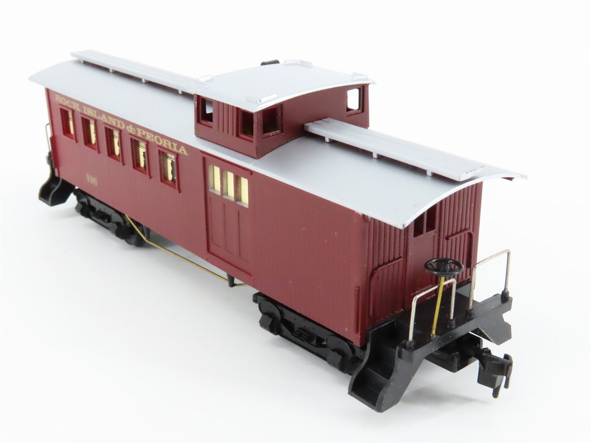 HO Scale Mantua RI&amp;P Rock Island &amp; Peoria Old-Time Offset Cupola Caboose #116