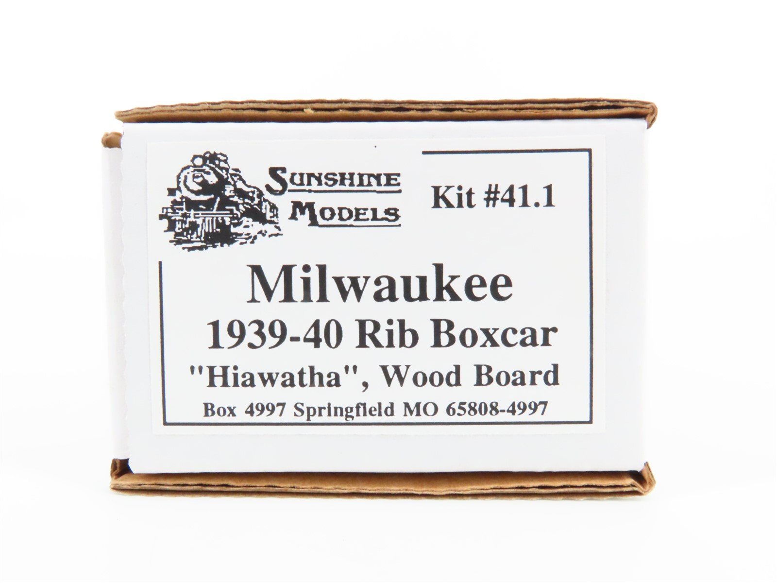 HO Scale Sunshine Models Resin Kit #41.1 MILW Milwaukee "Hiawatha" Rib Box Car