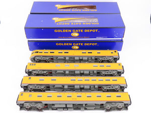 O Scale 2-Rail Golden Gate UP Union Pacific Aluminum Finish Passenger 4-Pack