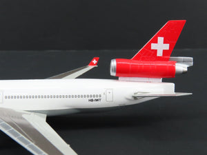 1:400 Scale Dragon Wings Tucano Line 55268 Die-Cast Swissair MD-11 Airliner