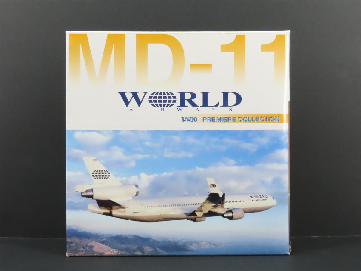 1:400 Dragon Wings 55269 Die-Cast World Airways McDonnell Douglas MD-11 Airliner