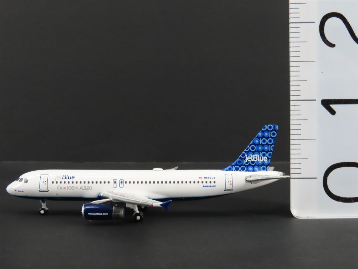 1:400 Scale GeminiJets Die-Cast jetBlue Airways &quot;The 100th&quot; Airbus A320 Airliner