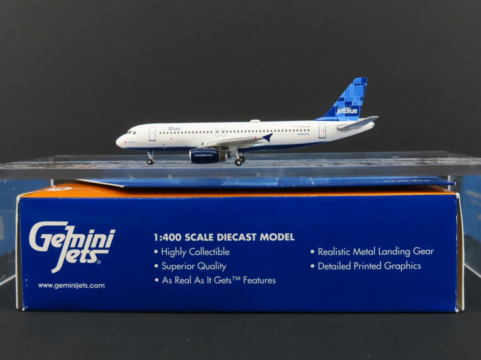 1:400 GeminiJets Die-Cast jetBlue Airways "Blue Yorker" Airbus A320 Airliner