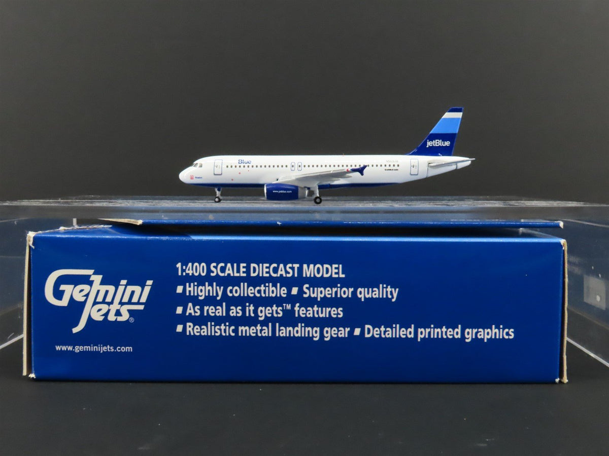 1:400 GeminiJets Die-Cast jetBlue Airways &quot;Bluebird&quot; Airbus A320 Airliner