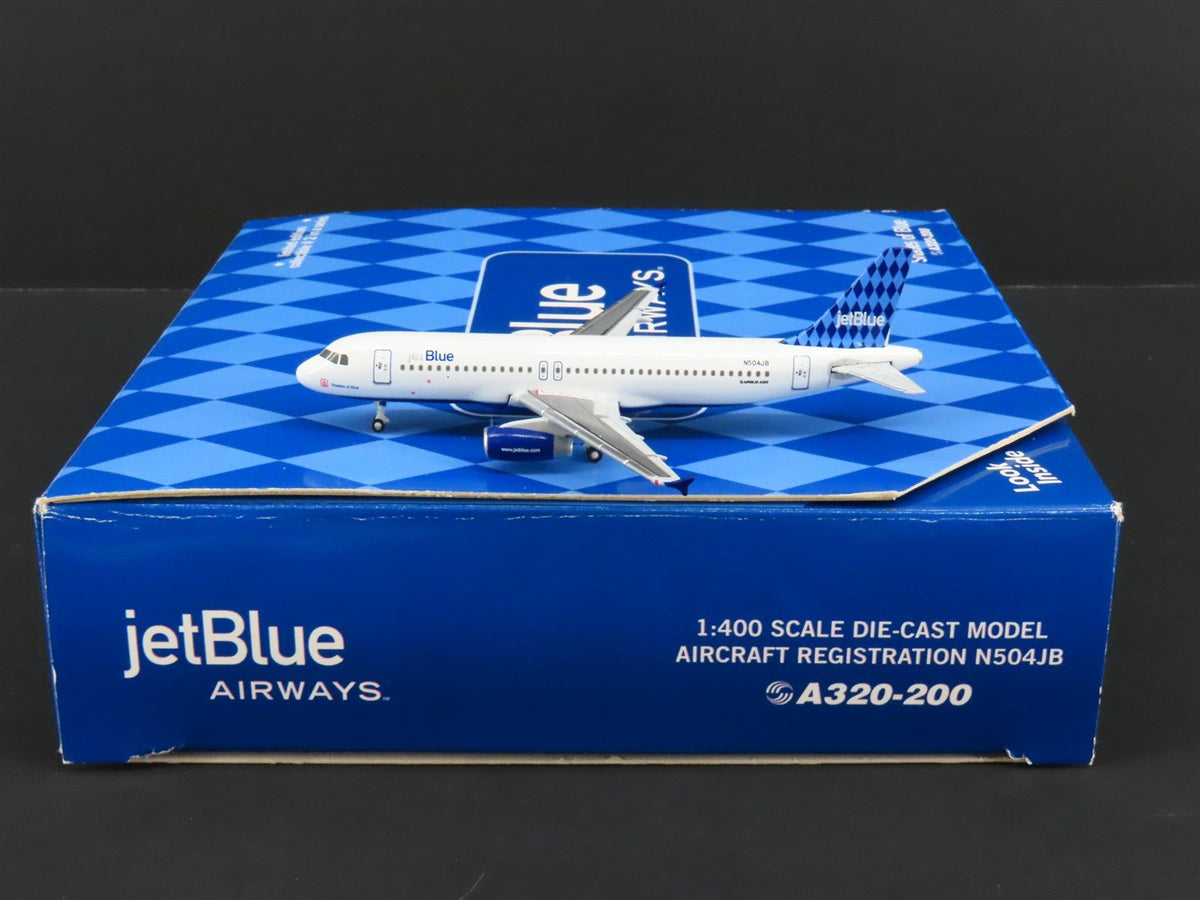 1:400 GeminiJets Die-Cast jetBlue Airways &quot;Shades of Blue&quot; Airbus A320 Airliner