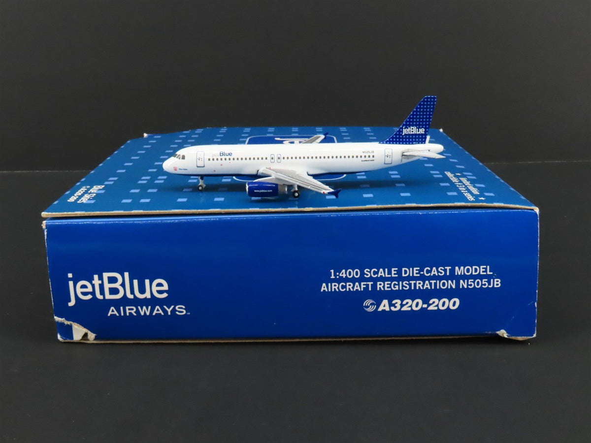 1:400 GeminiJets Die-Cast jetBlue Airways &quot;Blue Skies&quot; Airbus A320 Airliner