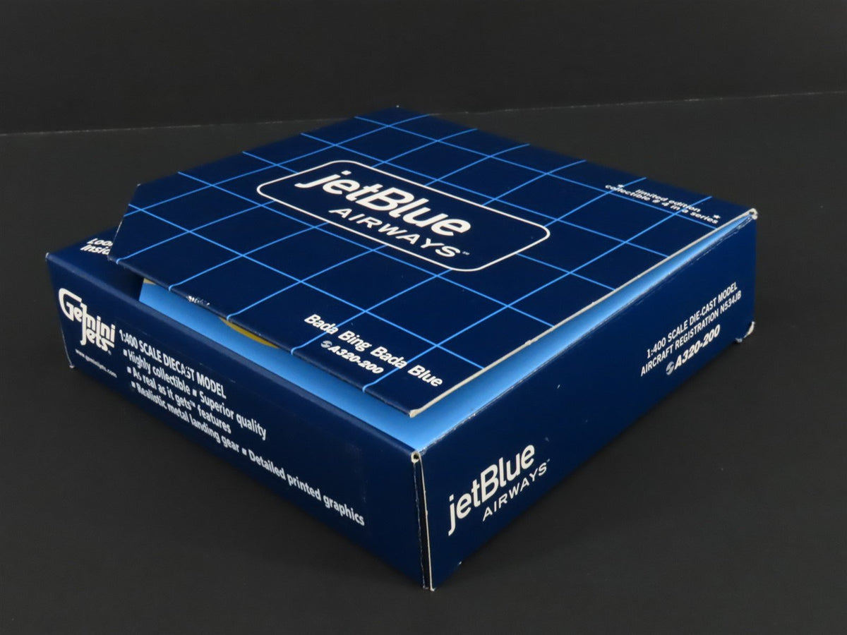 1:400 Gemini Jets Die-Cast jetBlue &quot;Bada Bing Bada Blue&quot; Airbus A320 Airliner