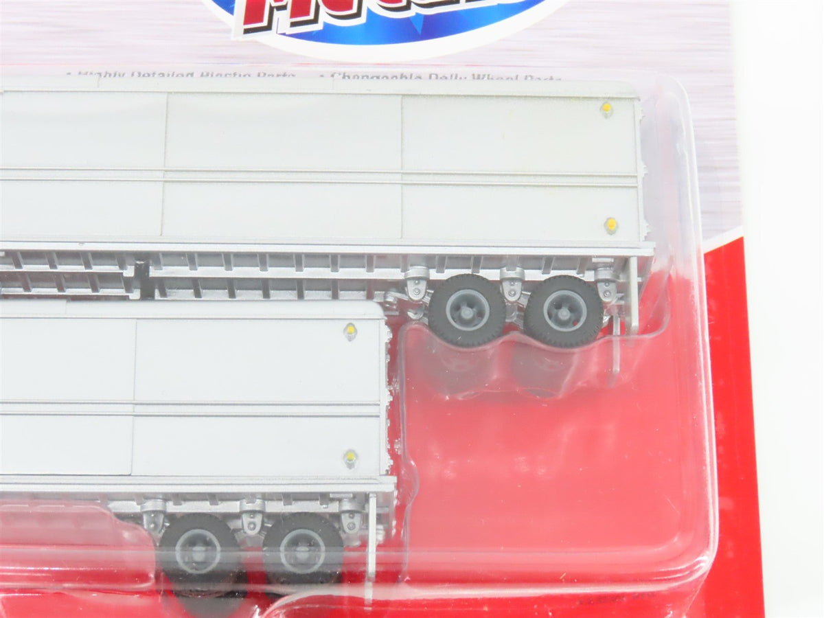 HO Scale CMW Mini Metals #31107 Undecorated 32&#39; Aerovan Trailer Set - SEALED