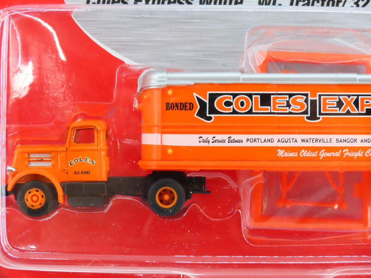 HO CMW Mini Metals 31145 Coles Express Tractor w/ 32&#39; Aero Van Trailer Set