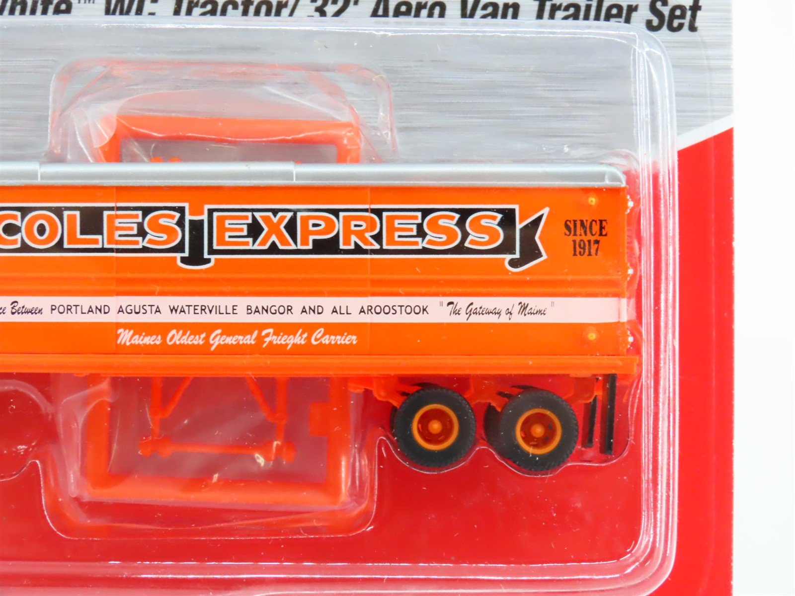 HO CMW Mini Metals 31145 Coles Express Tractor w/ 32' Aero Van Trailer Set