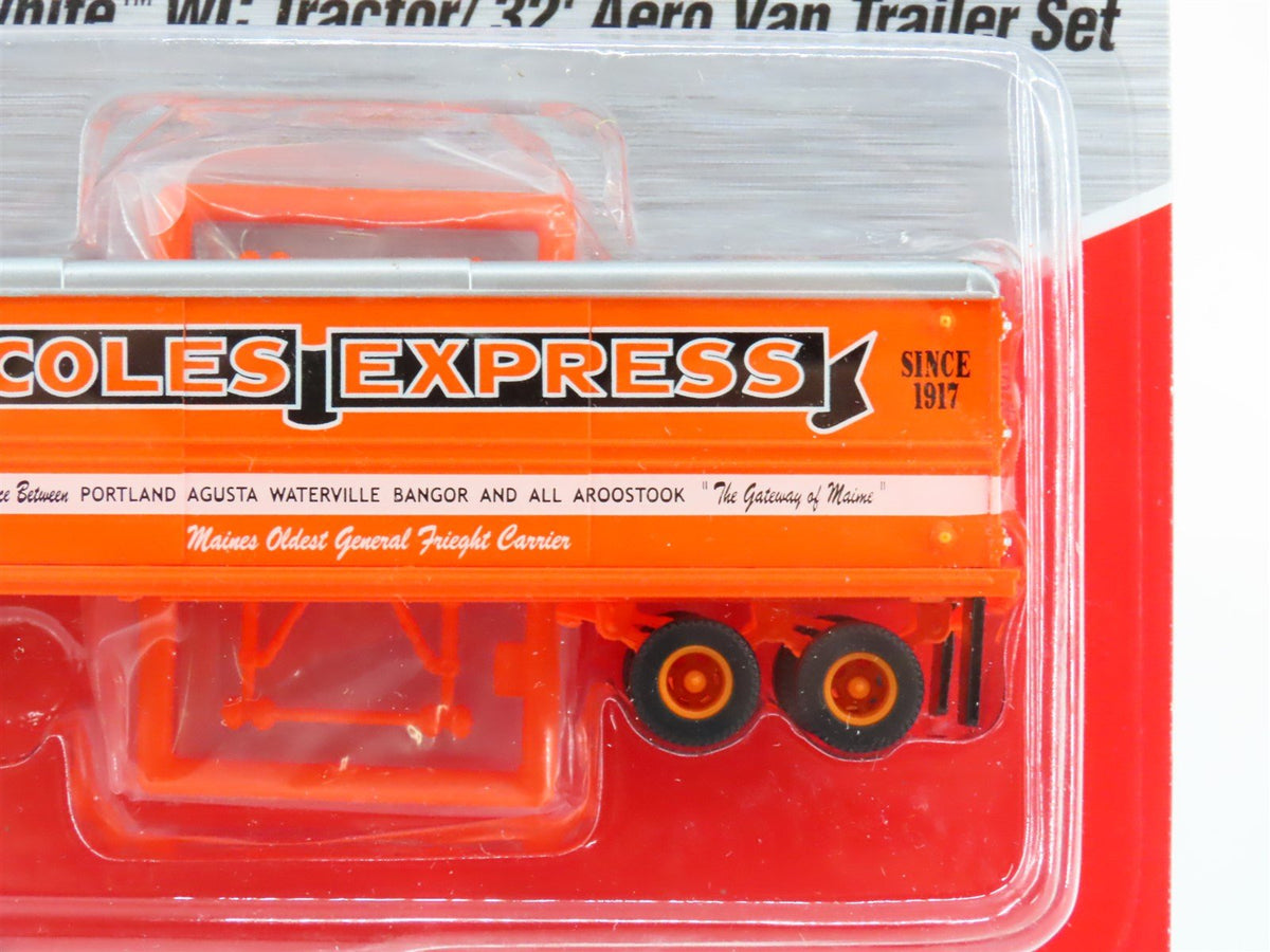 HO CMW Mini Metals 31145 Coles Express Tractor w/ 32&#39; Aero Van Trailer Set