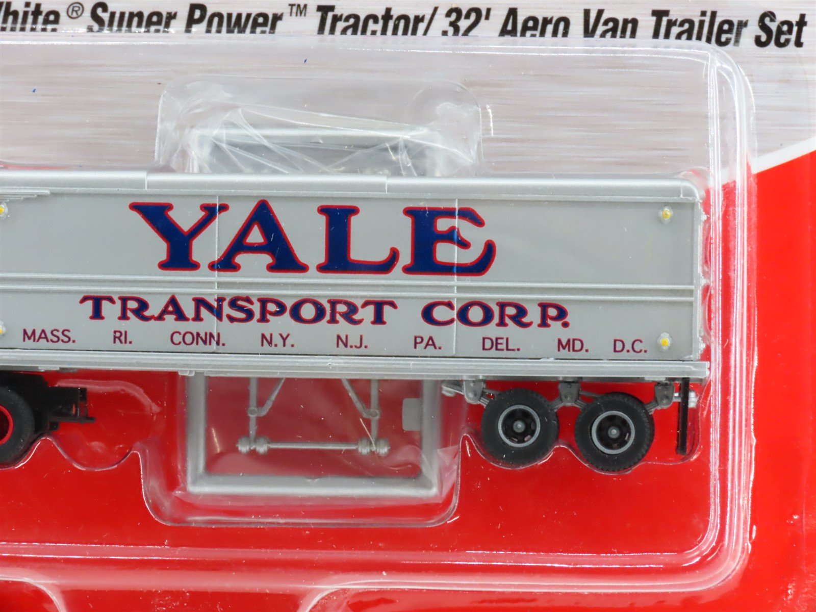 HO Scale CMW Mini Metals 31136 Yale Tractor w/ 32' Aero Van Trailer Set