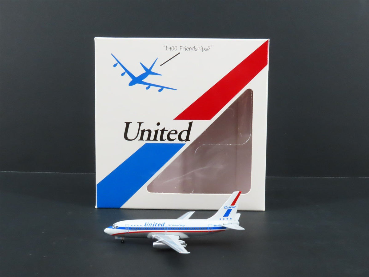 1:400 Seattle SMA Die-Cast United Airlines &quot;Friend Ship&quot; Boeing 737-200 Airliner