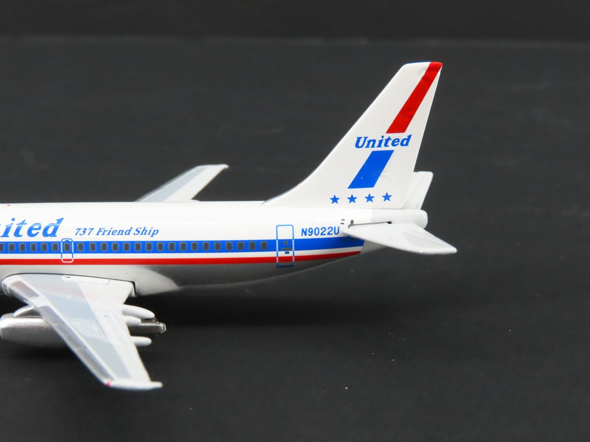 1:400 Seattle SMA Die-Cast United Airlines &quot;Friend Ship&quot; Boeing 737-200 Airliner