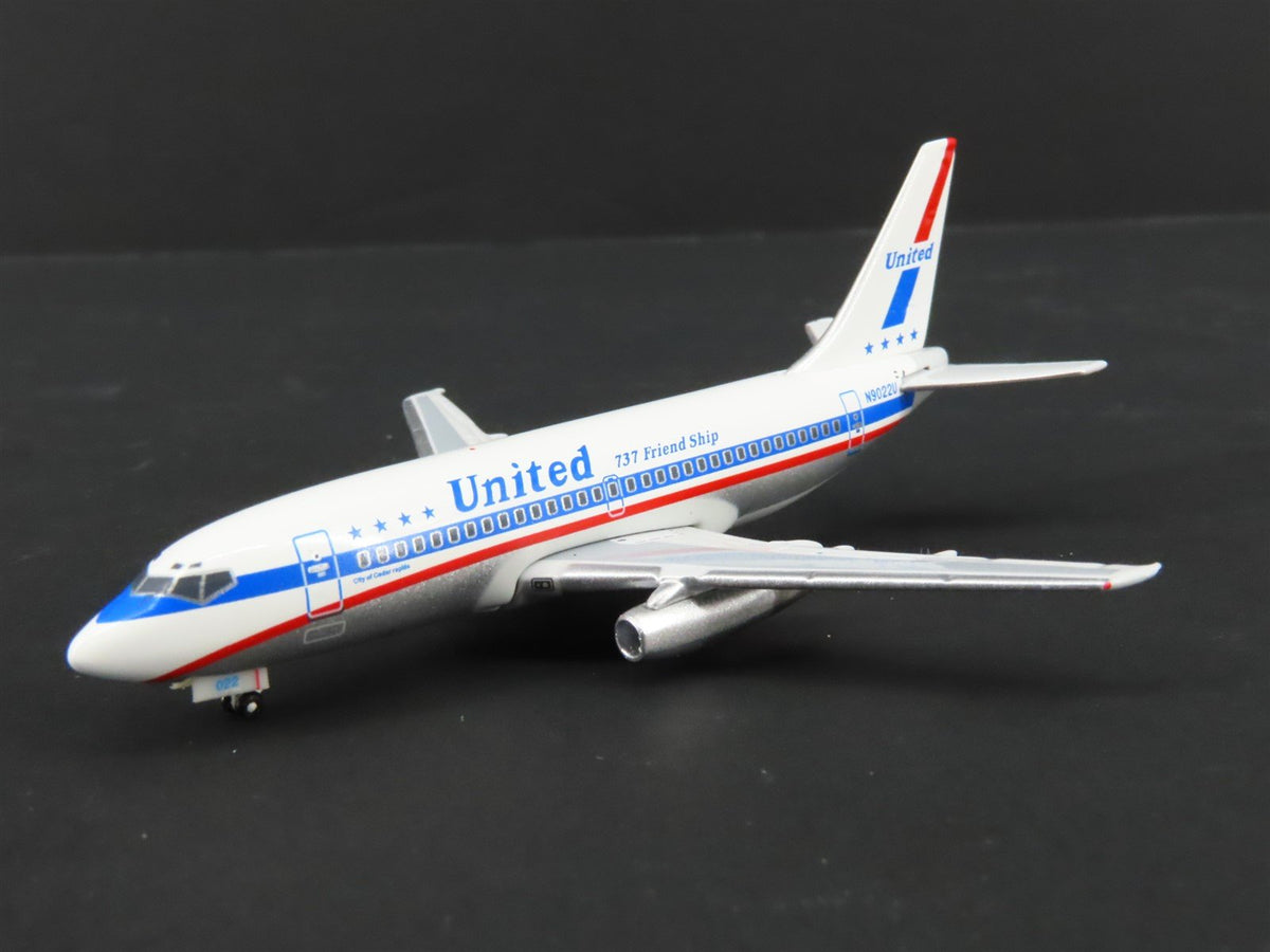 1:400 Seattle SMA Die-Cast United Airlines &quot;Friend Ship&quot; Boeing 737-200 Airliner