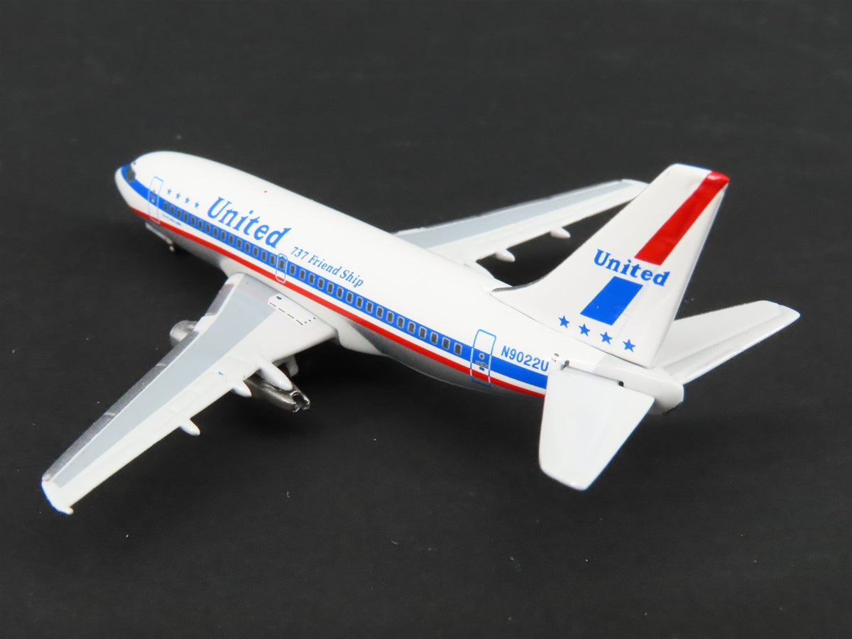 1:400 Seattle SMA Die-Cast United Airlines &quot;Friend Ship&quot; Boeing 737-200 Airliner