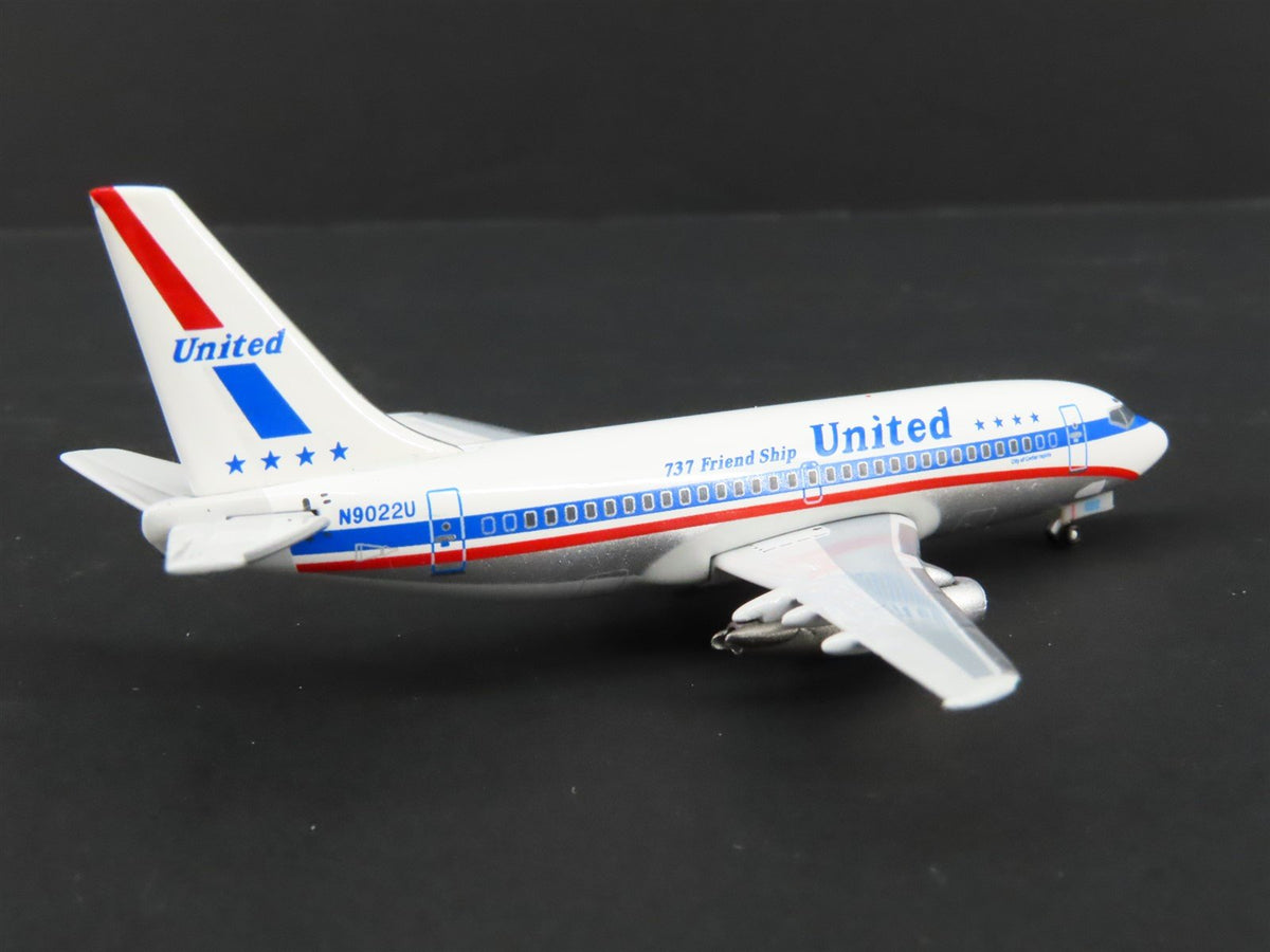 1:400 Seattle SMA Die-Cast United Airlines &quot;Friend Ship&quot; Boeing 737-200 Airliner