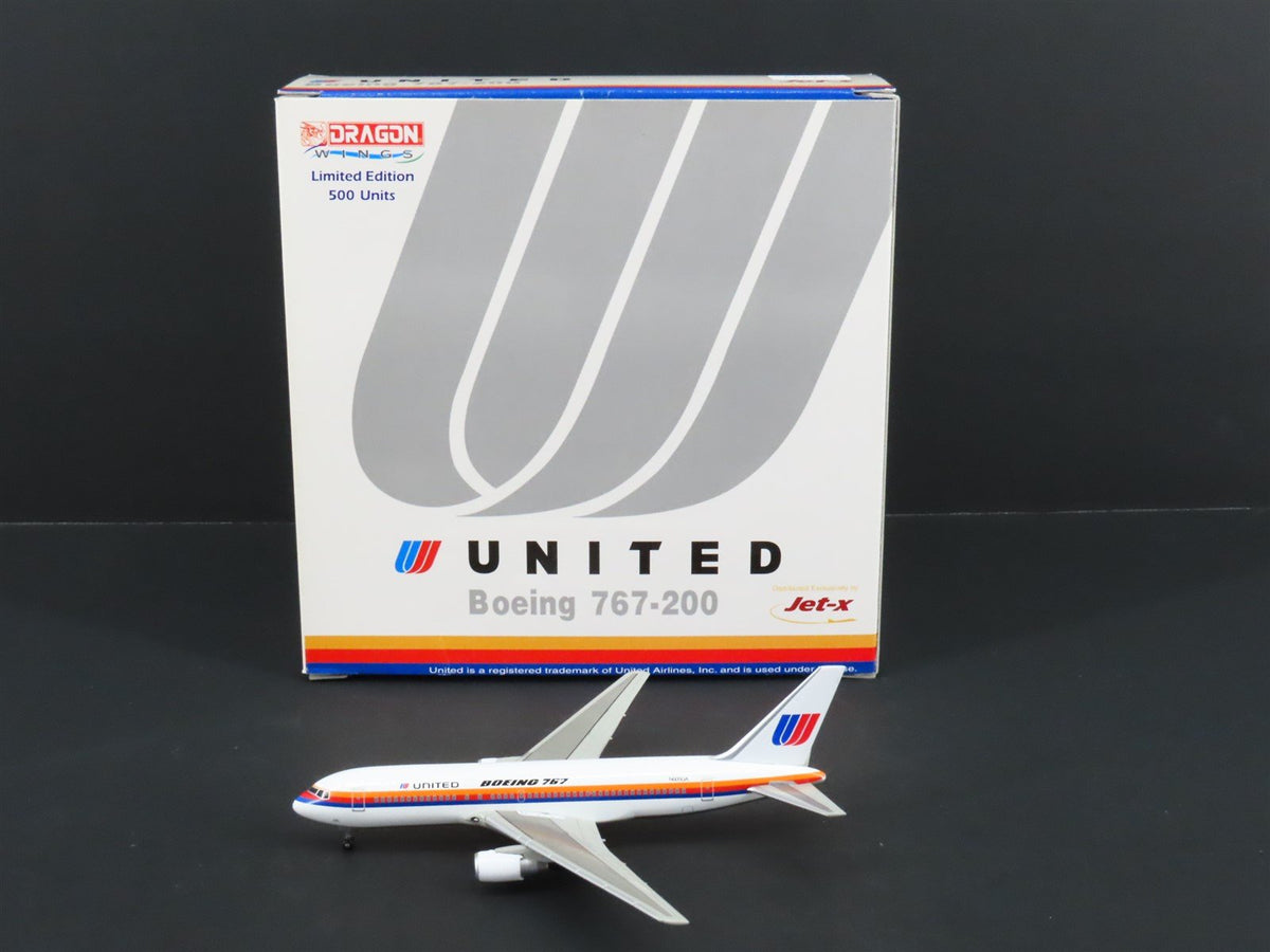 1:400 Dragon Wings Jet-x JX025 Die-Cast United Airlines Boeing 767-200 Airliner