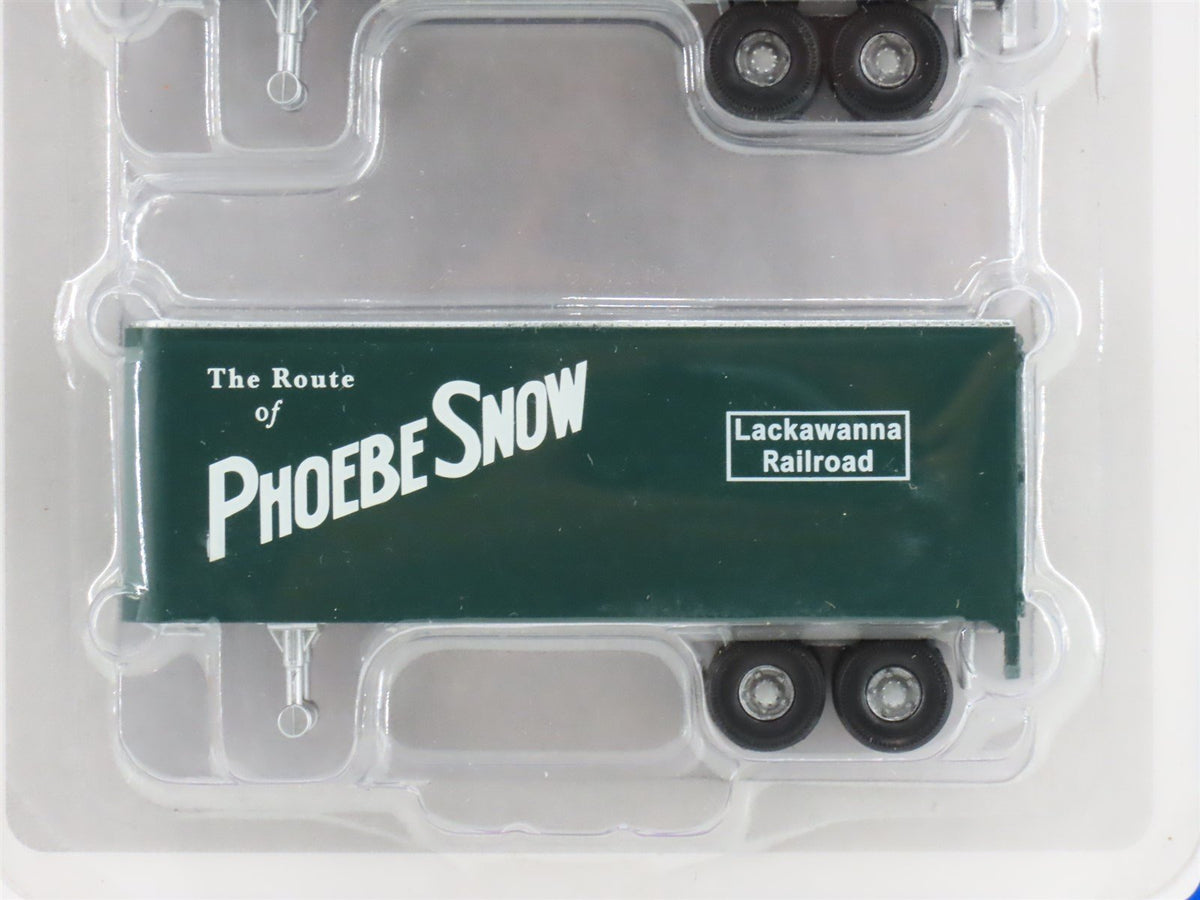 HO Scale Athearn 92479 Lackawanna &quot;Phoebe Snow&quot; 25&#39; Trailers #565 &amp; 648 2-Pack