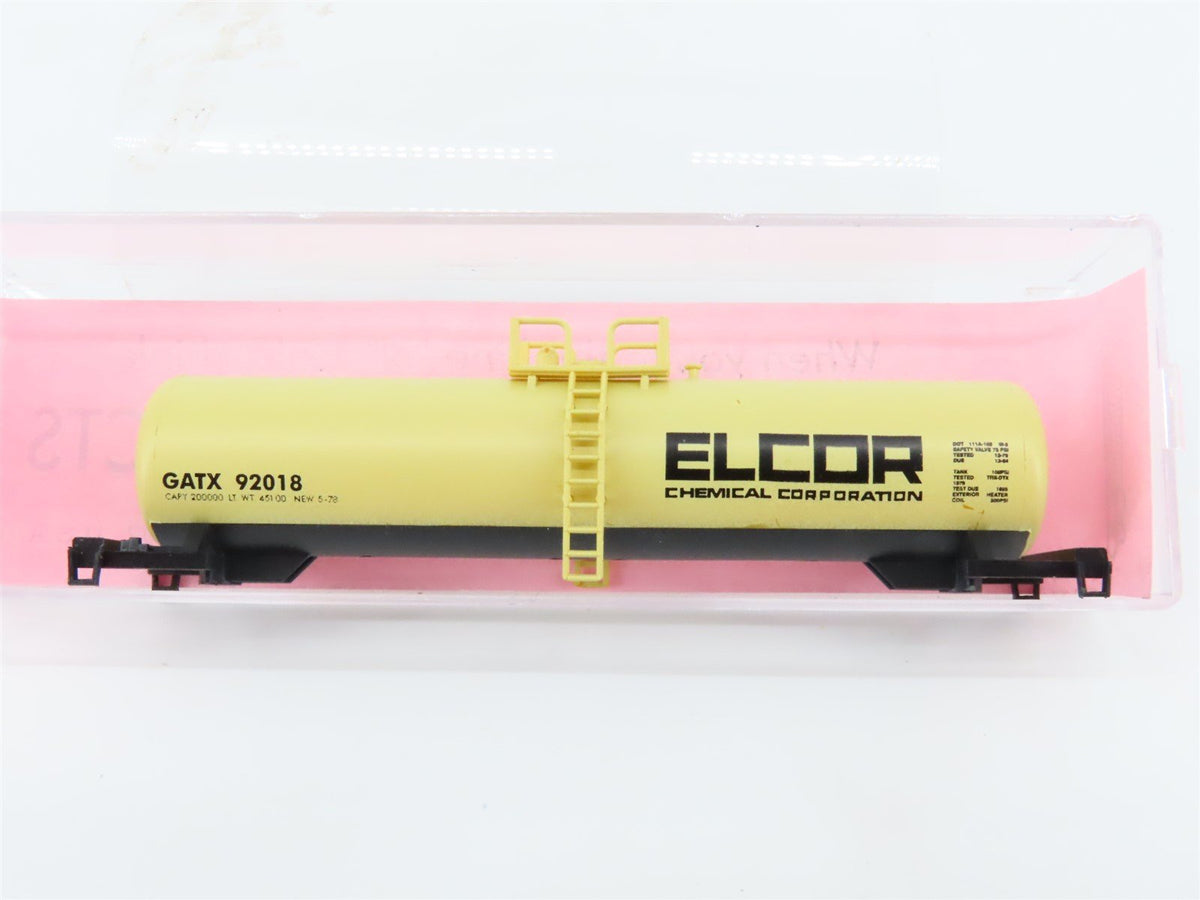 N Scale Roundhouse Kit #8879 GATX Elcor Chemical Corporation Tank Car #92018