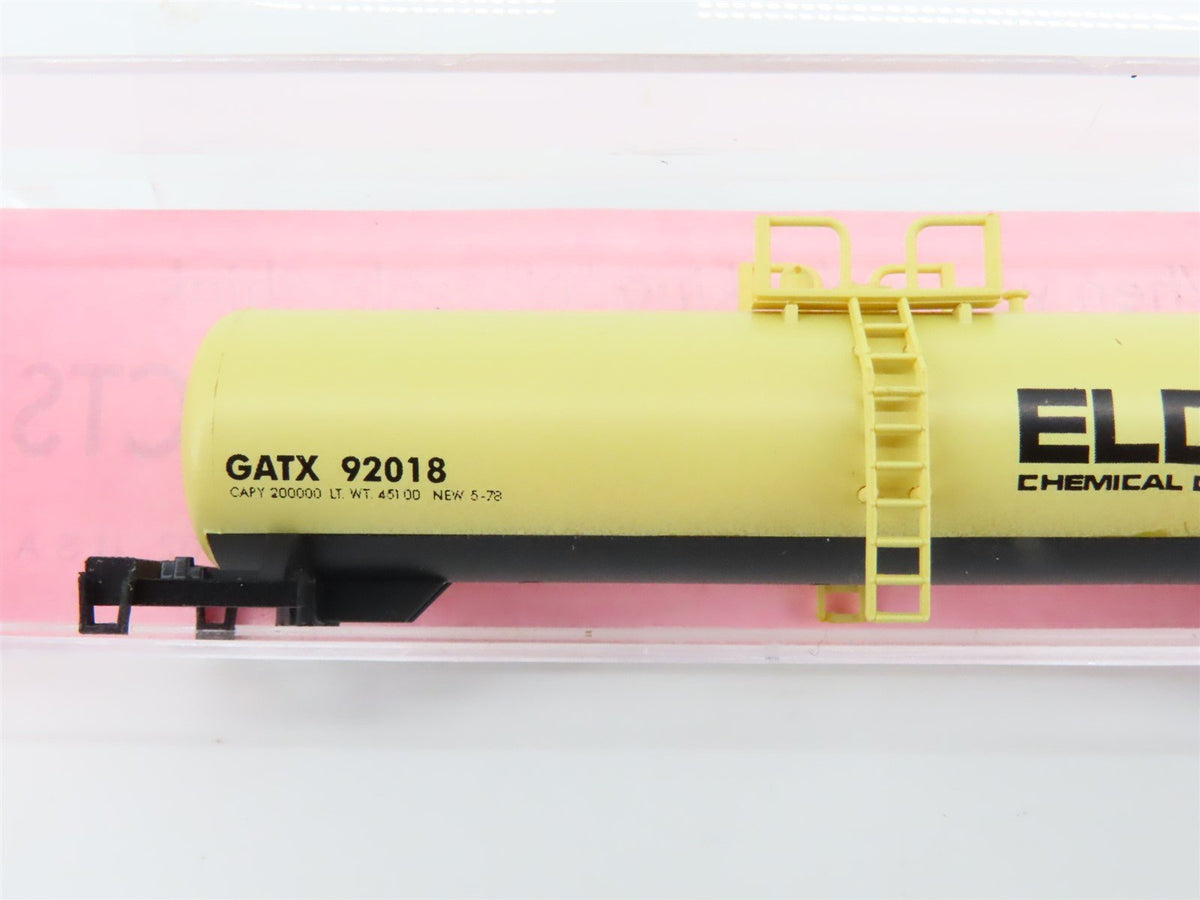 N Scale Roundhouse Kit #8879 GATX Elcor Chemical Corporation Tank Car #92018